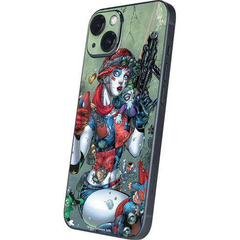 DC Comics Harley Quinn Little Black Book Cover#47 New 52 Art by Jim Lee iPhone 14 Plus Skin